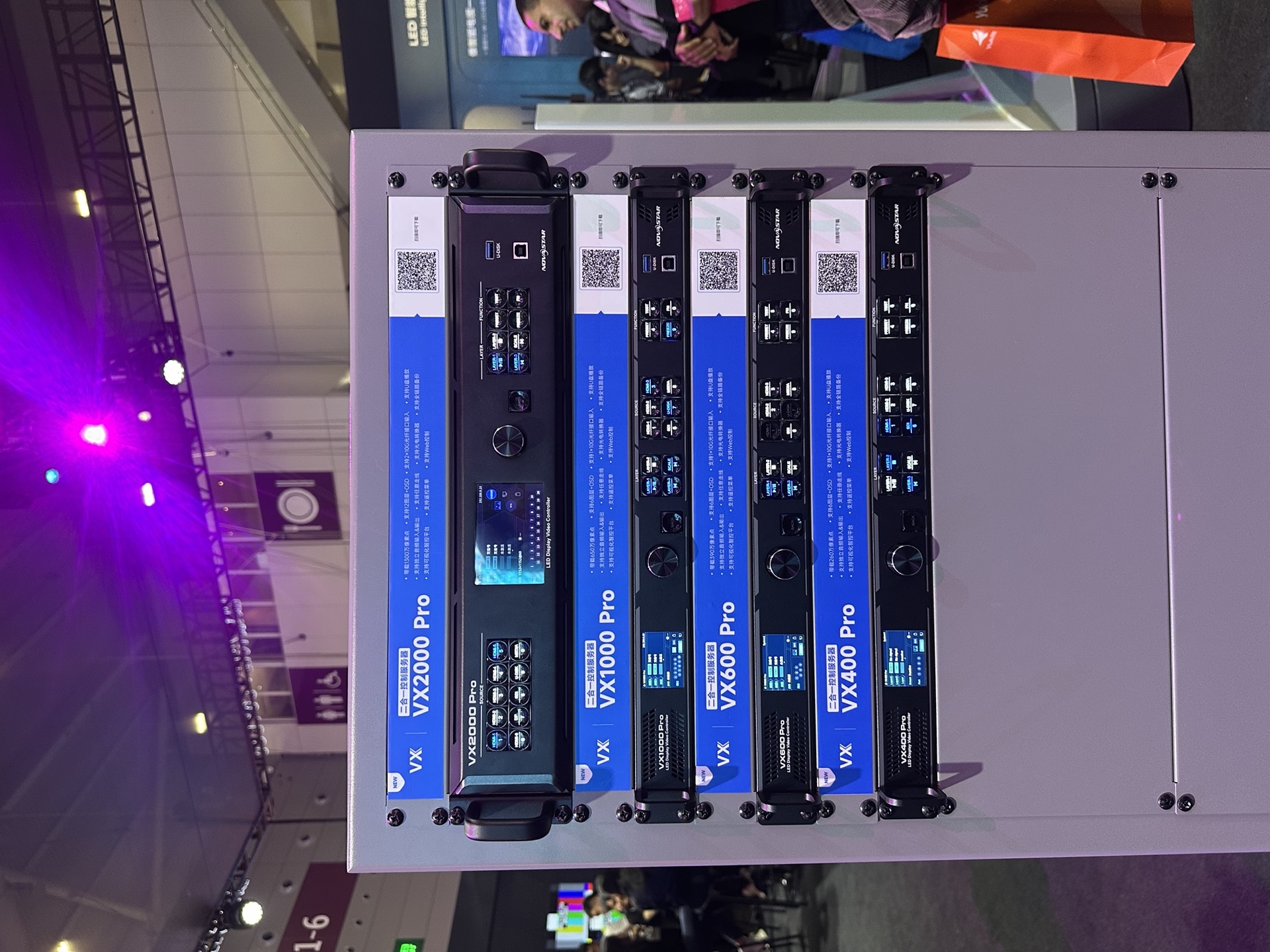 LED video wall processor hardware from an Asia Vision project