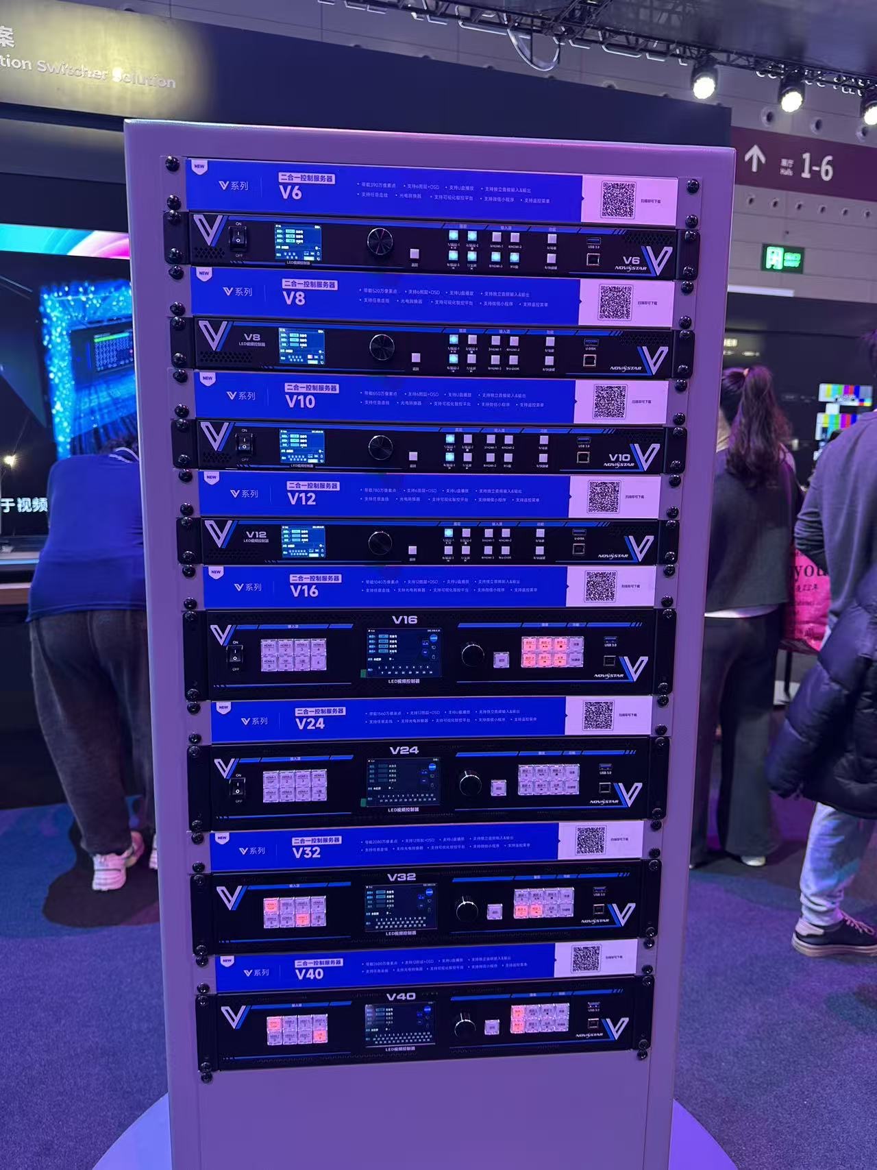 LED video wall processor control hardware detail