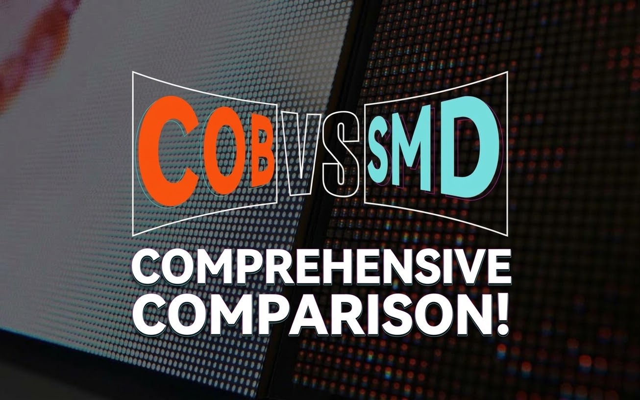 COB vs SMD LED display encapsulation comparison chart