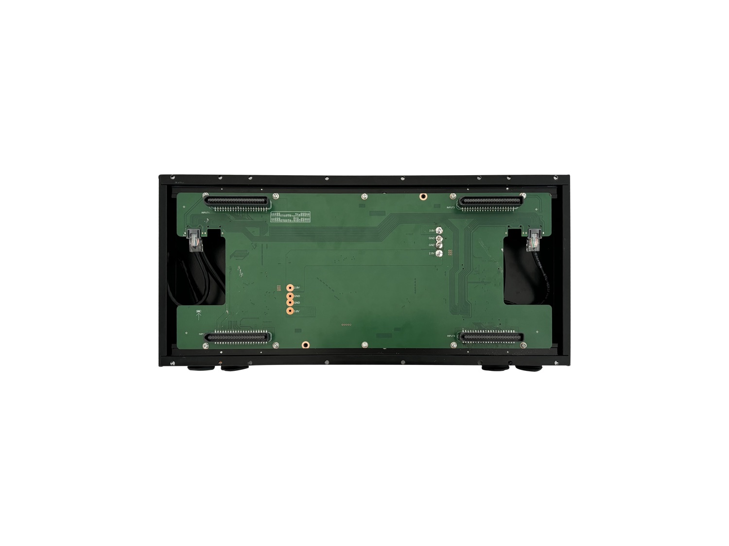 dvLED module structure diagram showing layers, heatsink and driver