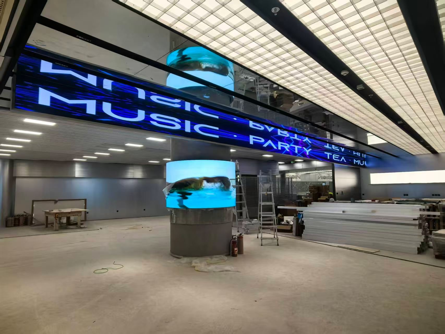 LED display custom cabinet measured by an engineer