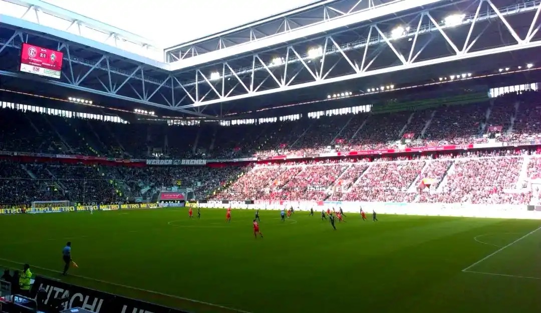 LED boards in use during a sports event