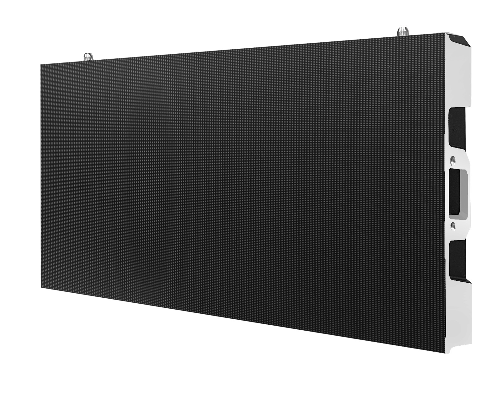LED display cabinet shown with its modules fitted