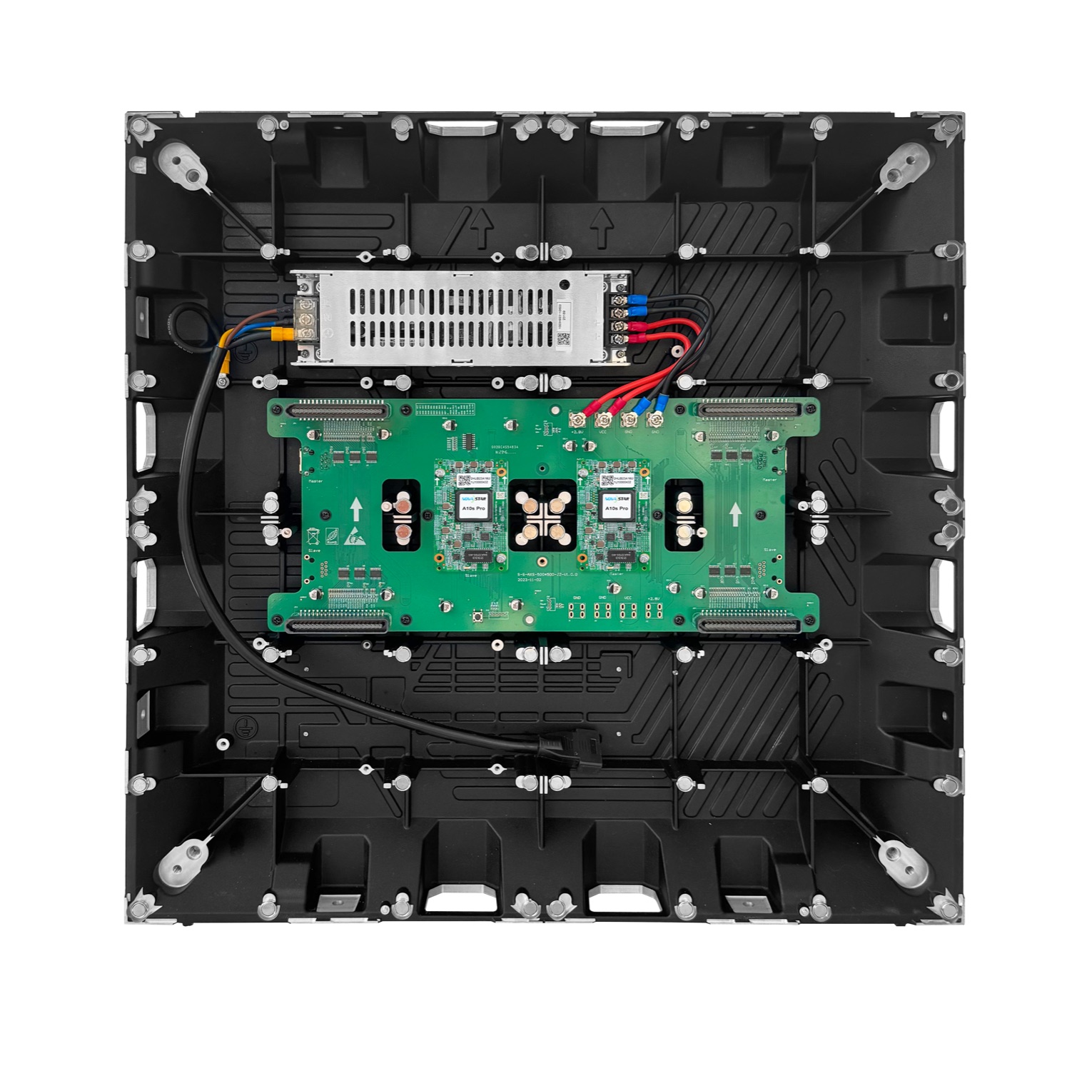All-aluminium dvLED cabinet built for passive heat dissipation