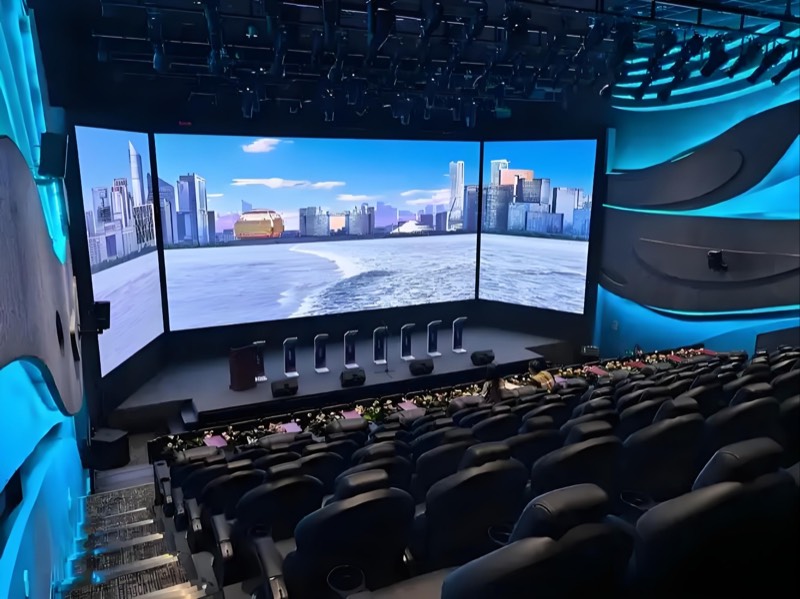 Technology company product launch event LED backdrop screen