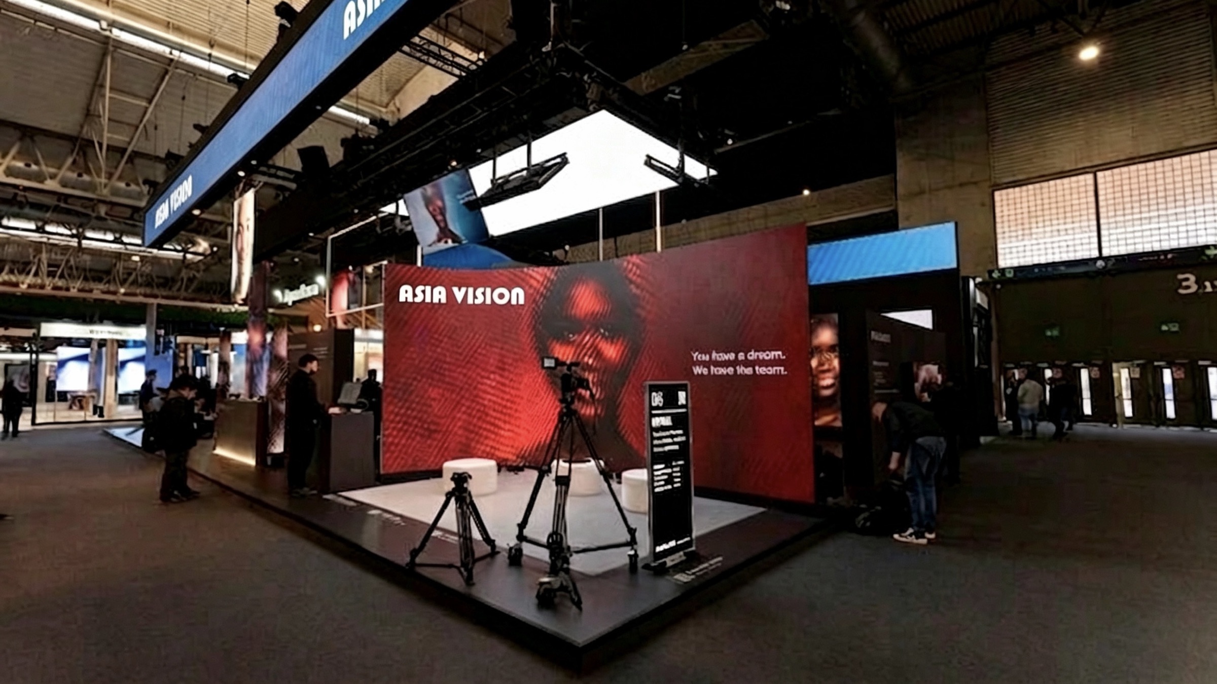 Indoor fixed LED display scene
