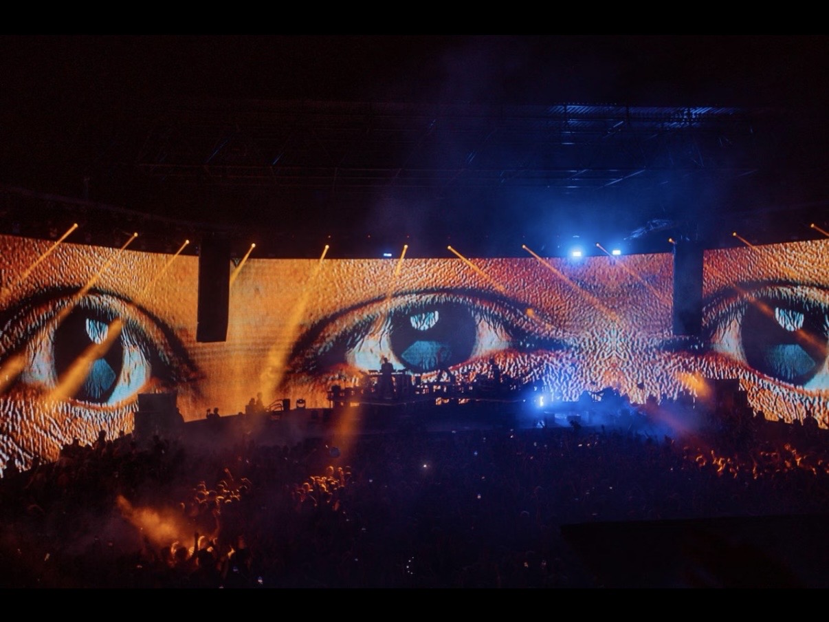 Concert LED screen performance moment 1