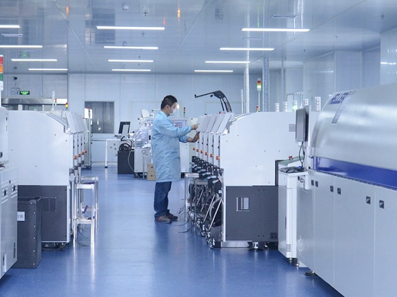 COB Assembly Workshop - clean room LED manufacturing